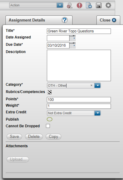 Export Scores Into Teacher Access Center TAC Help Categories